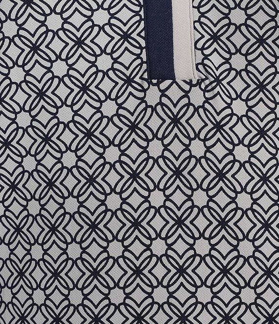 Lilly Pulitzer Jessamy Knit Resort Butterfly Print Collar V-Neck Short Sleeve Active Dress Product Image