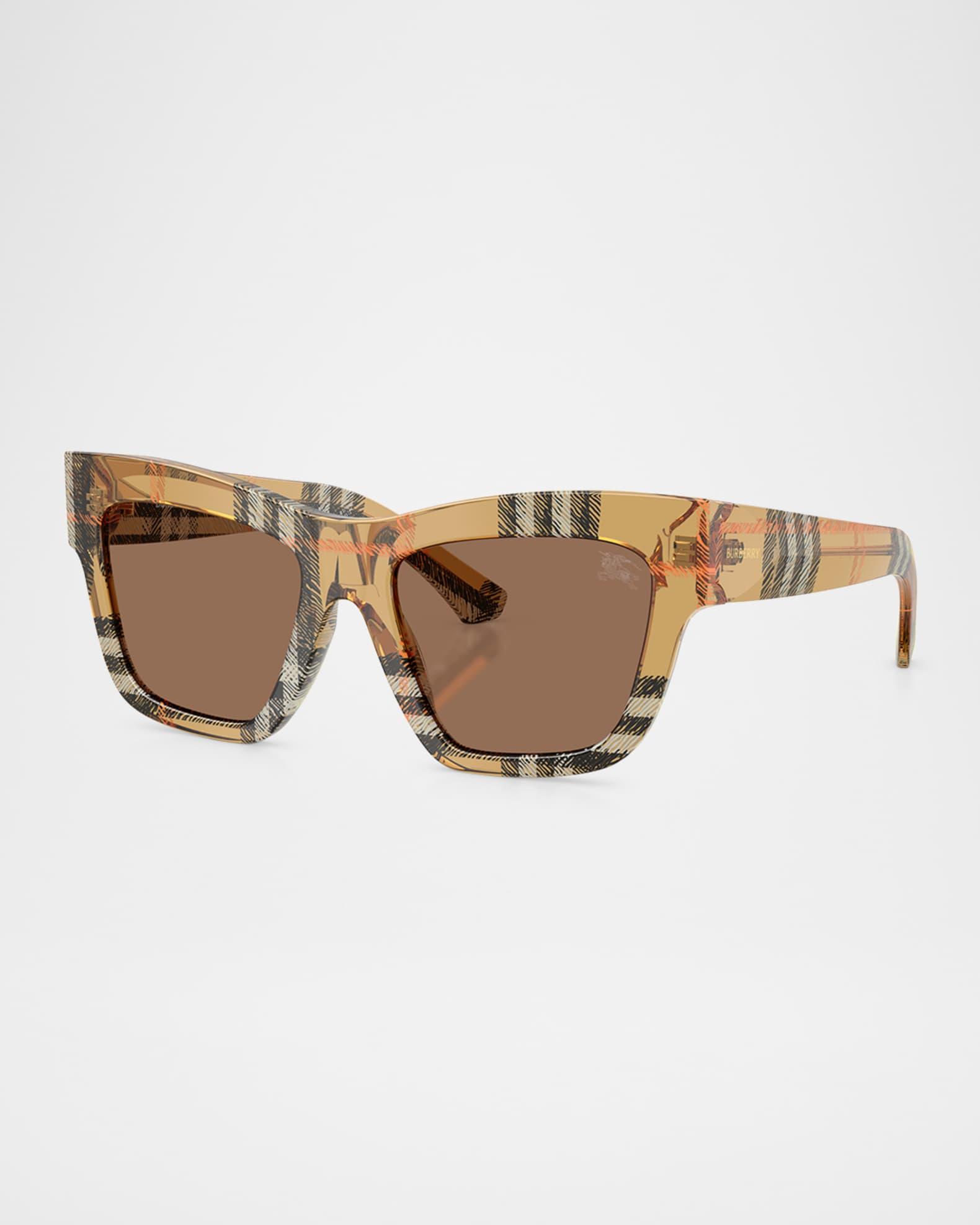 BE4449F Acetate Square Sunglasses Product Image
