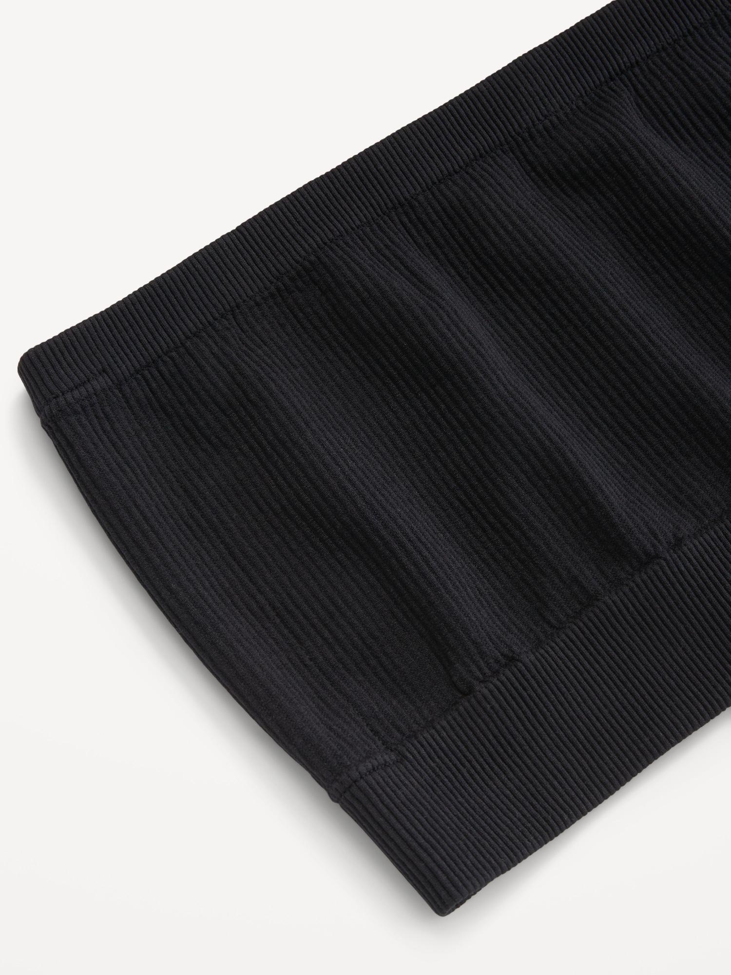 Seamless Ribbed Longline Bandeau Bra Product Image