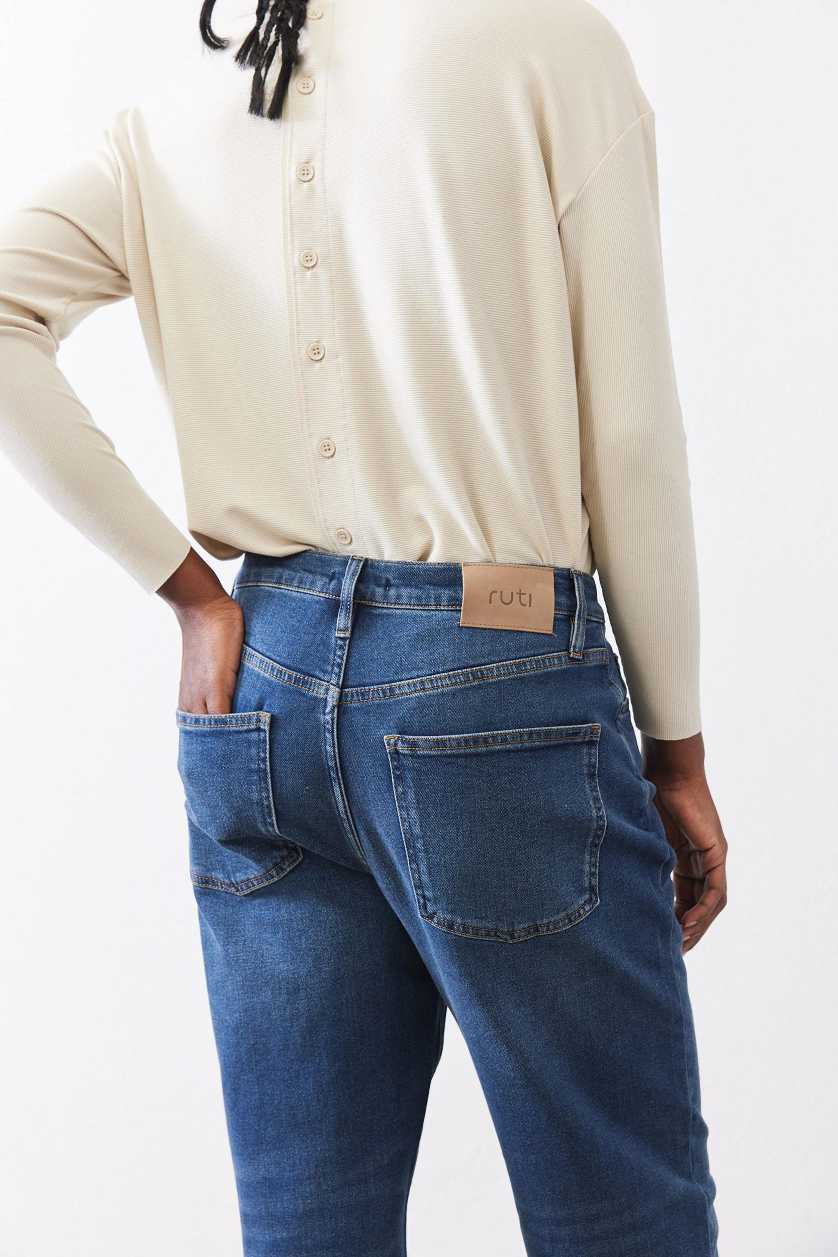 The Crop Mid-Rise Straight Jeans Product Image