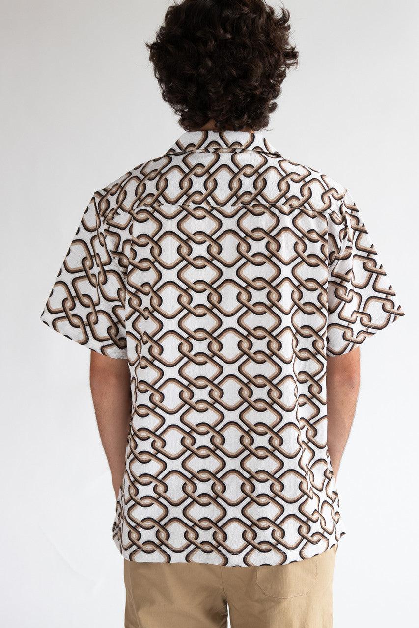Interlocking Squares Button Shirt Product Image