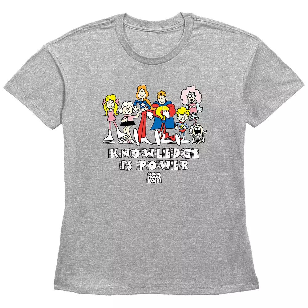 Disney's Schoolhouse Rock! Knowledge Is Power Group Women's Graphic Tee,  Product Image