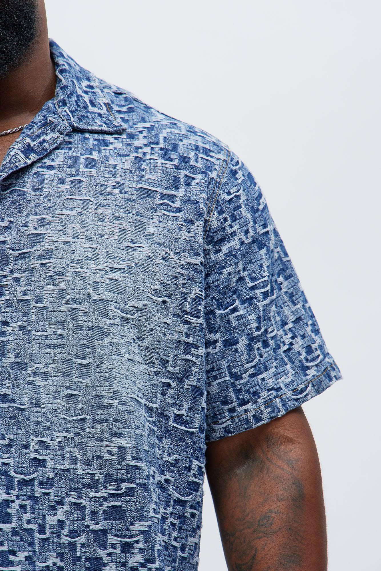 Arrow Jacquard Shirt - Light Blue Wash Product Image