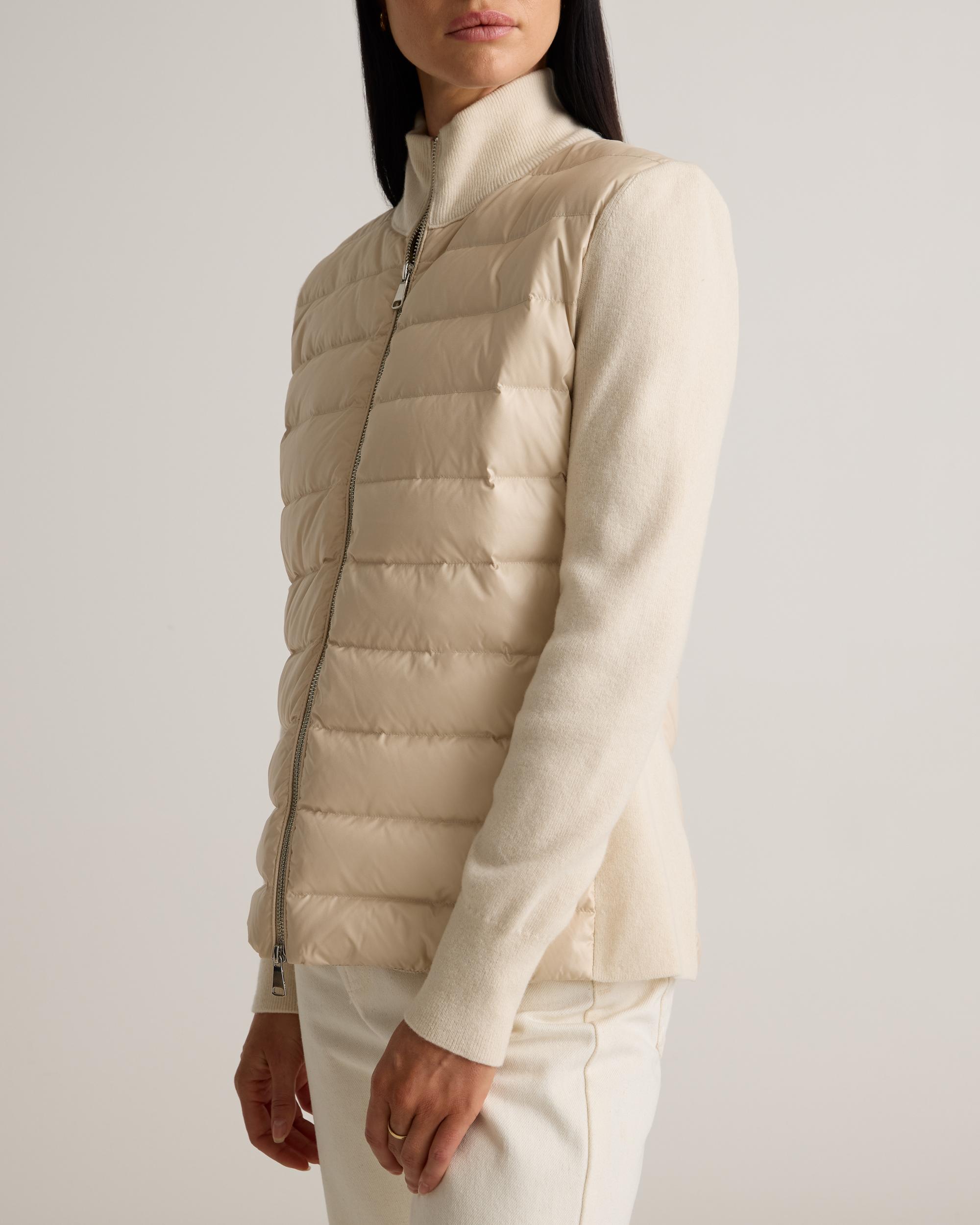 Quince | Women's Mixed Media Down and Cashmere Jacket Size XS Product Image