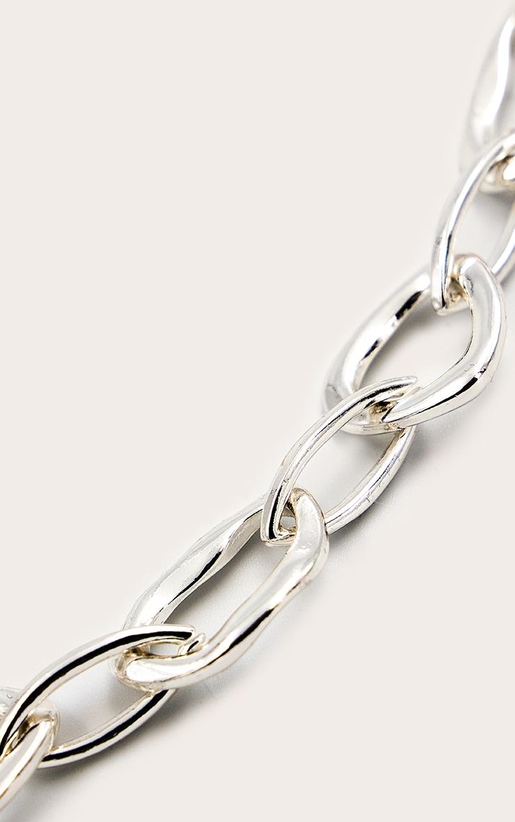 Silver Abstract Circular Chain Belt Product Image