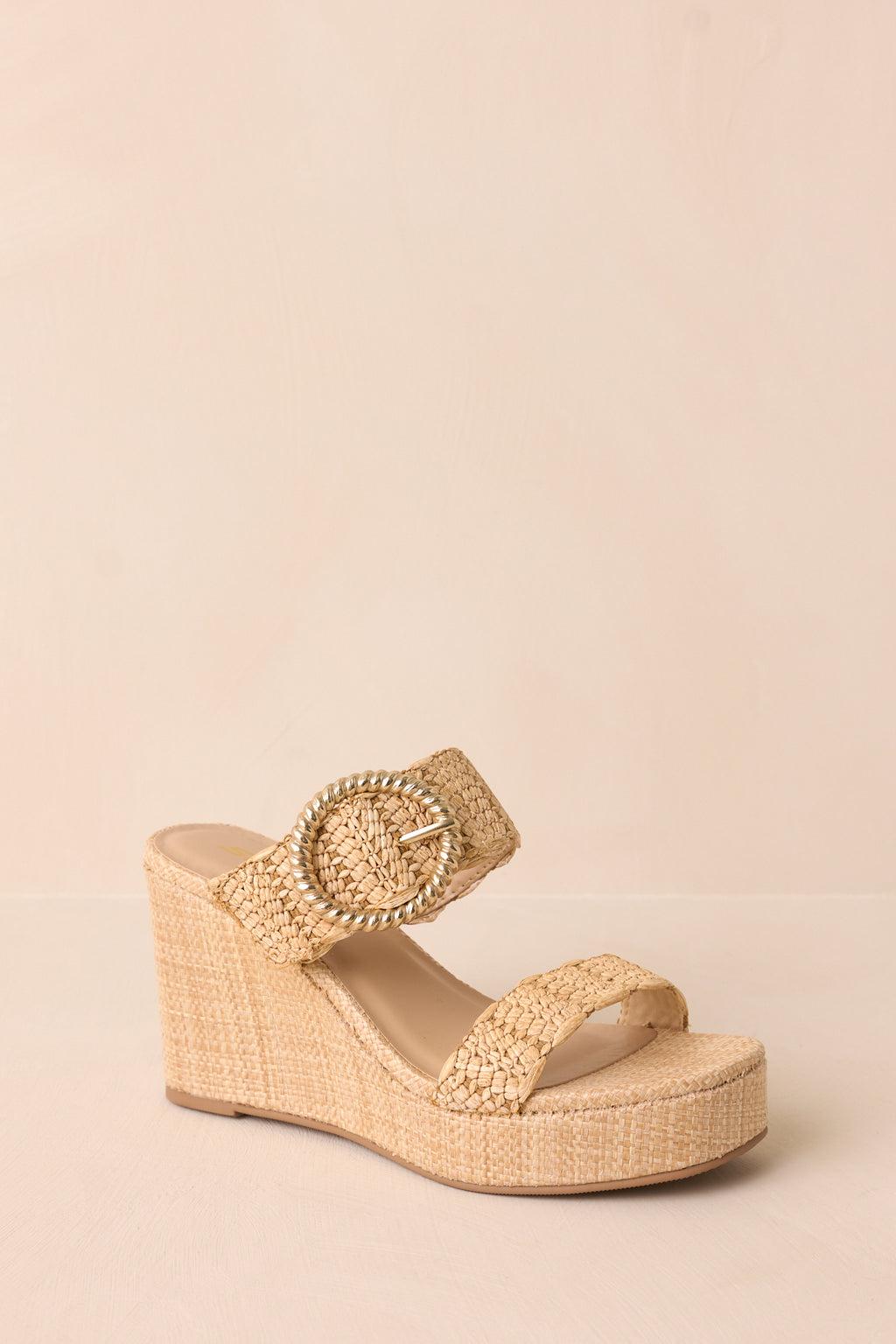 Across The Boardwalk Natural Platform Wedge Product Image