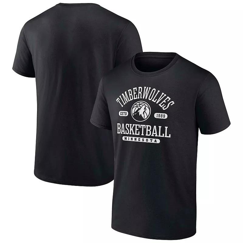 Men's Fanatics  Black Minnesota Timberwolves Calling Plays T-Shirt, Size: XL Product Image