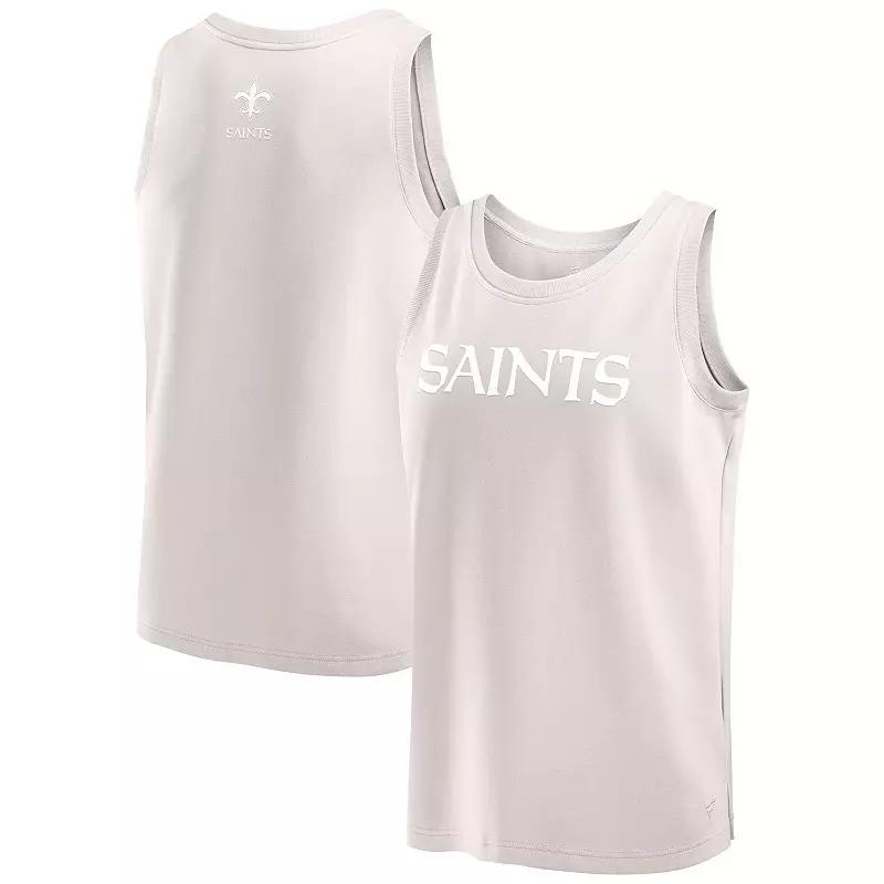 Men's Fanatics Cream New Orleans Saints Elements Tank Top,  Product Image