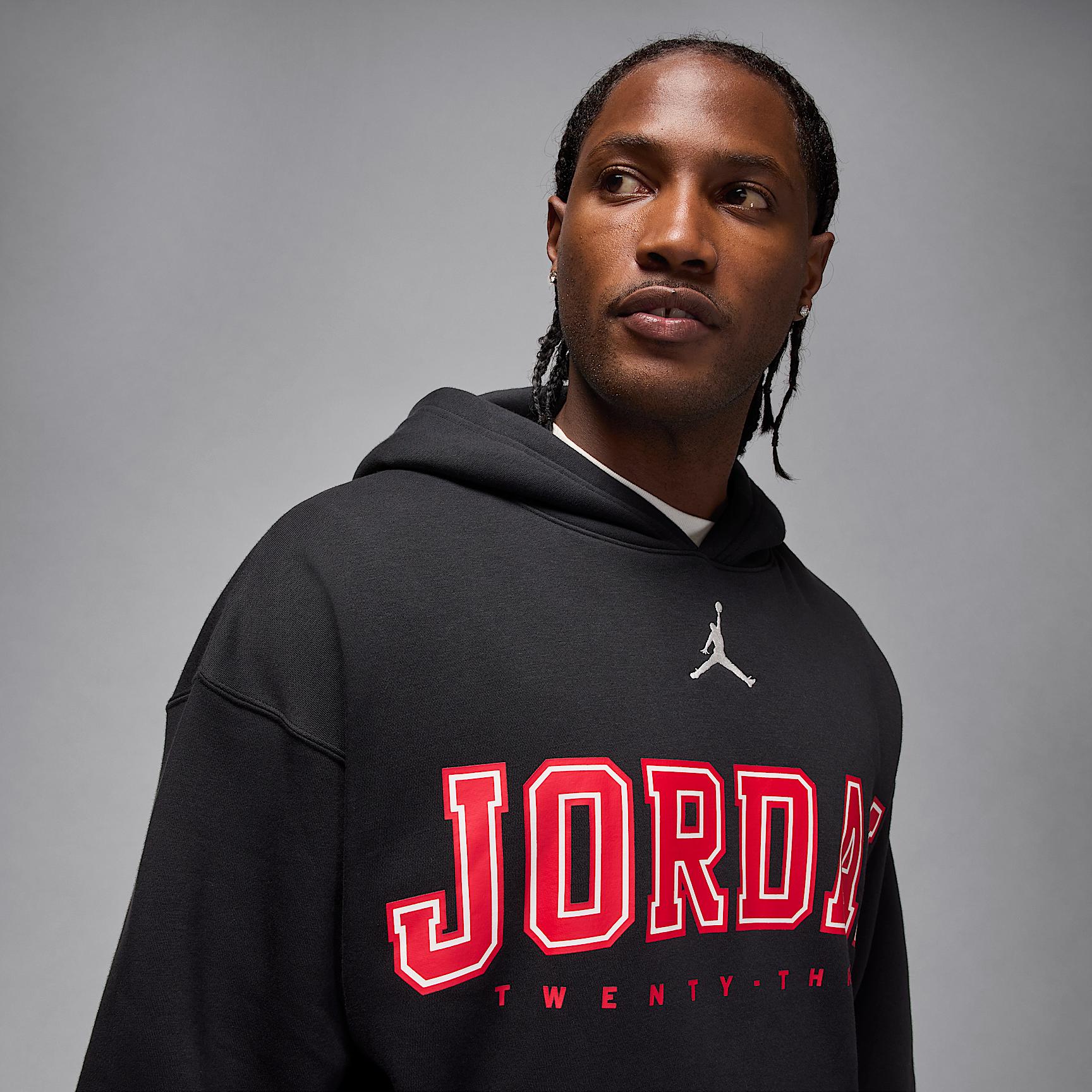 Jordan Brooklyn Fleece Men's Oversized Pullover Hoodie Product Image