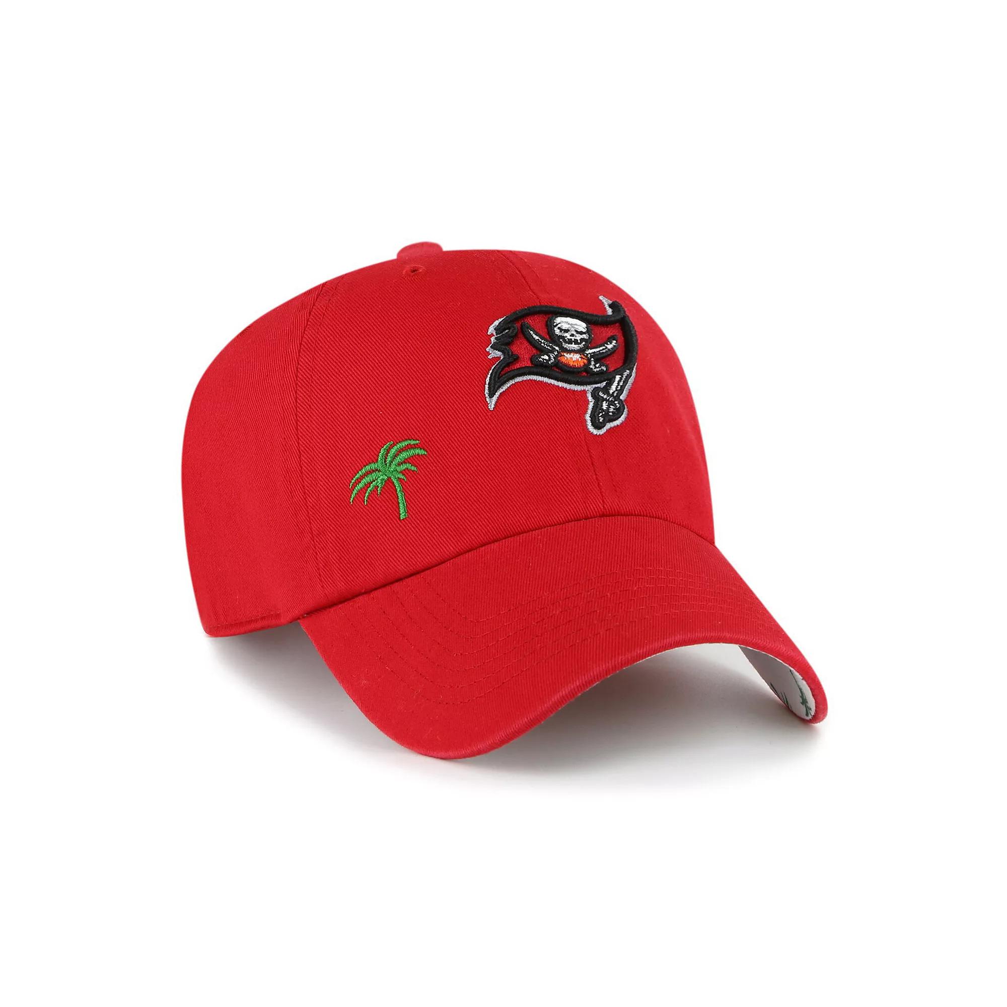 Women's '47  Red Tampa Bay Buccaneers Confetti Icon Clean Up Adjustable Hat Product Image
