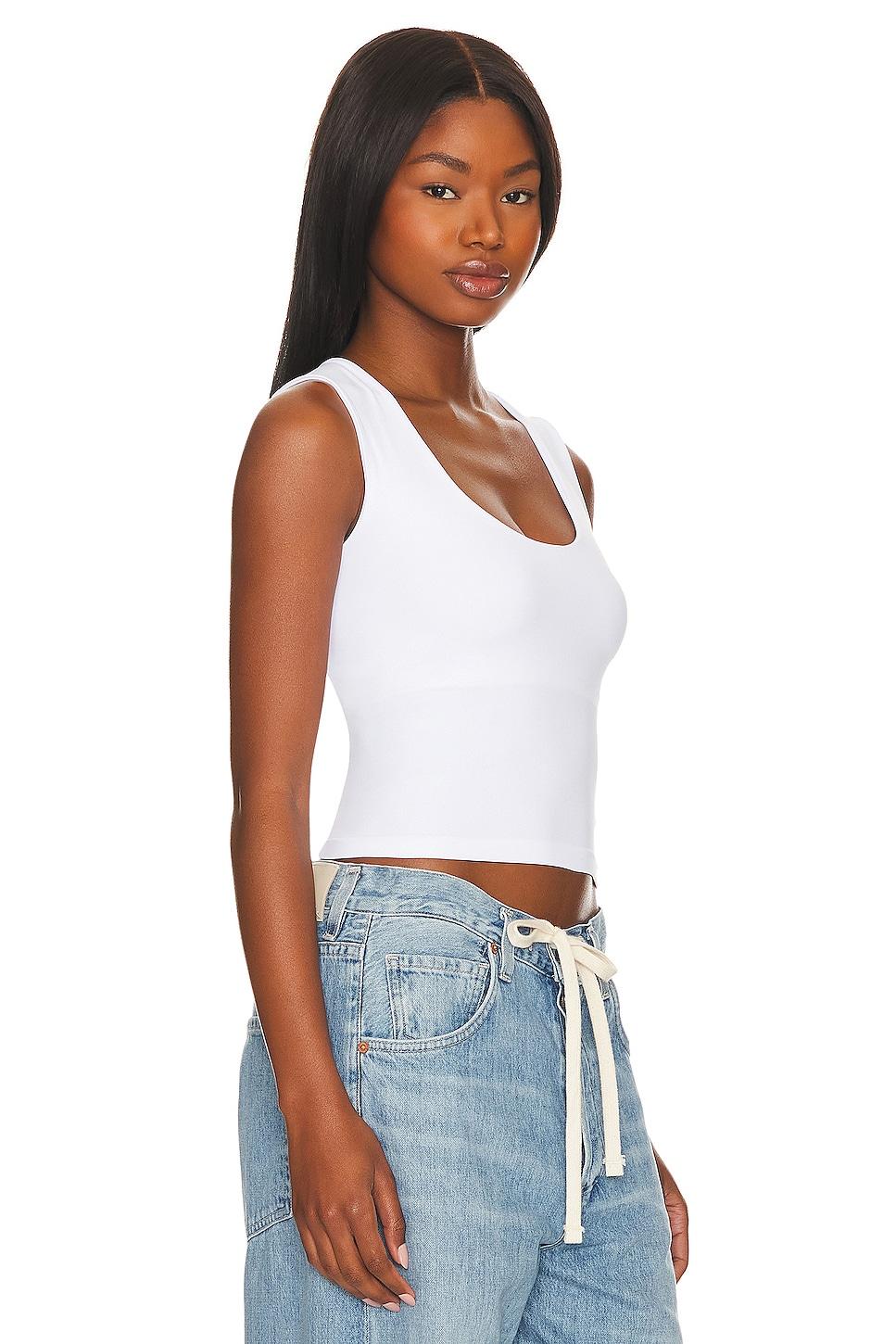 x Intimately FP Clean Lines Muscle Cami In White Free People Product Image