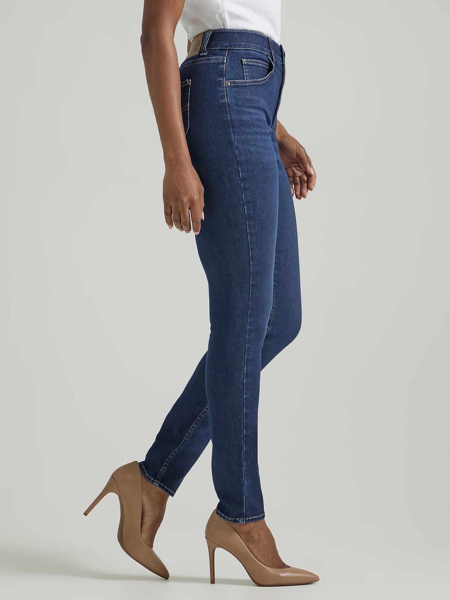 Women's Ultra Lux Comfort with Flex Motion Skinny Leg Jean (Petite) | Women's Jeans | Lee® Product Image