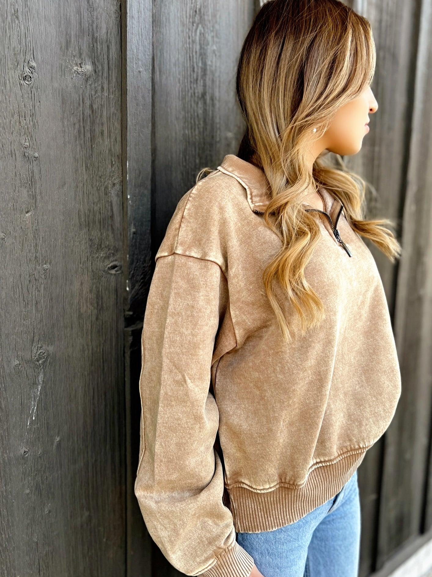 Find Out Half Zip Pullover - 4 colors Product Image