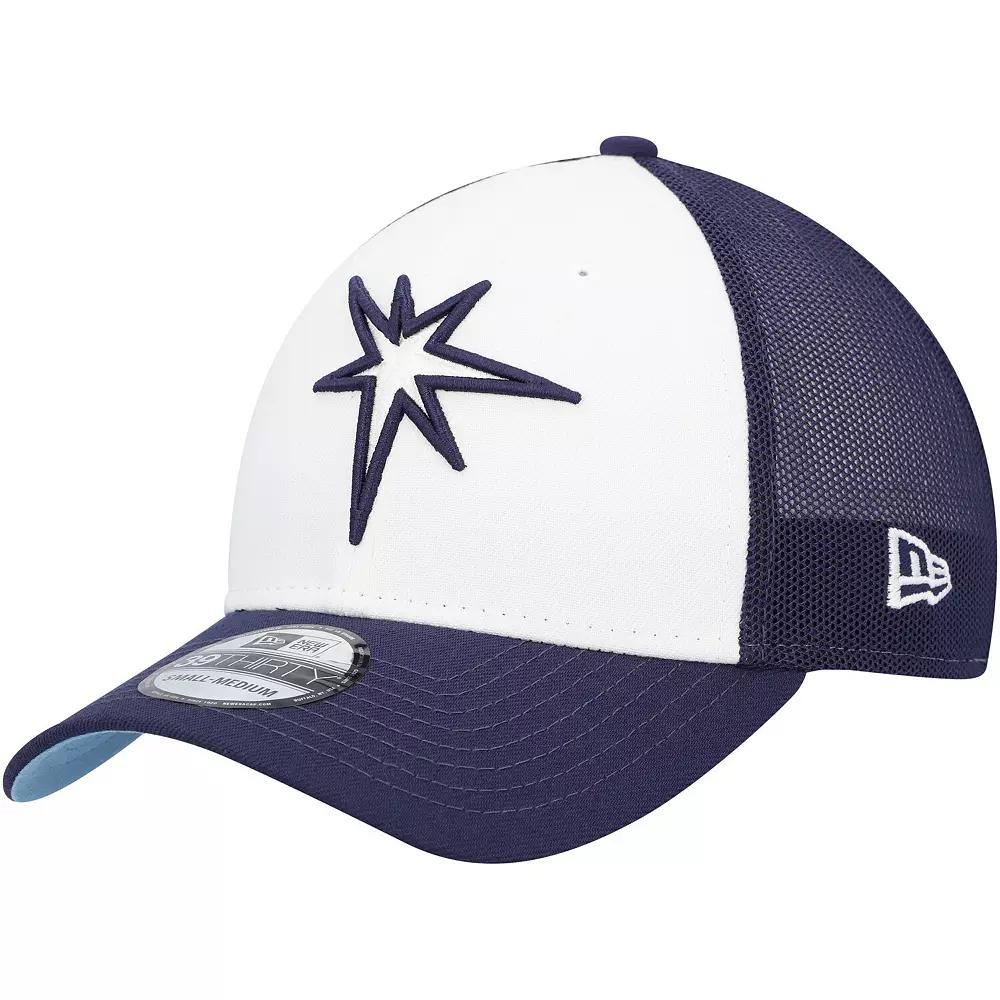 Men's New Era Navy/White Tampa Bay Rays 2023 On-Field Batting Practice 39THIRTY Flex Hat,  Product Image