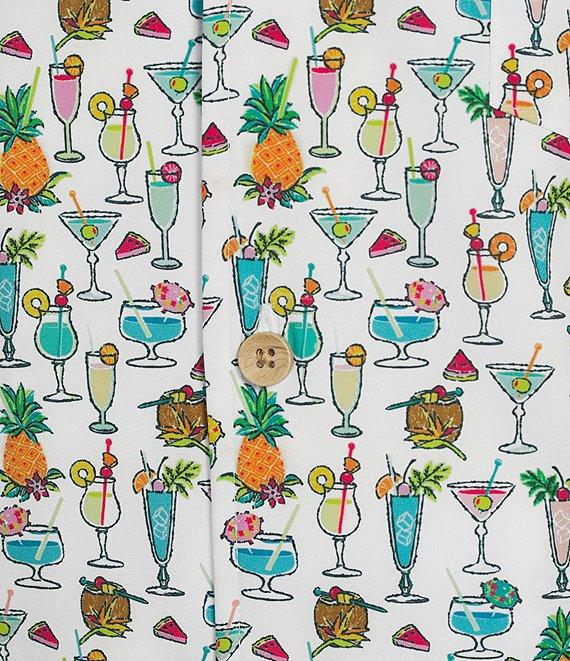 Caribbean Big & Tall Beach Drinks Cabana Woven Top Product Image