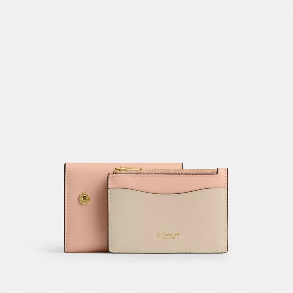 Essential Card Holder Wallet In Colorblock Product Image