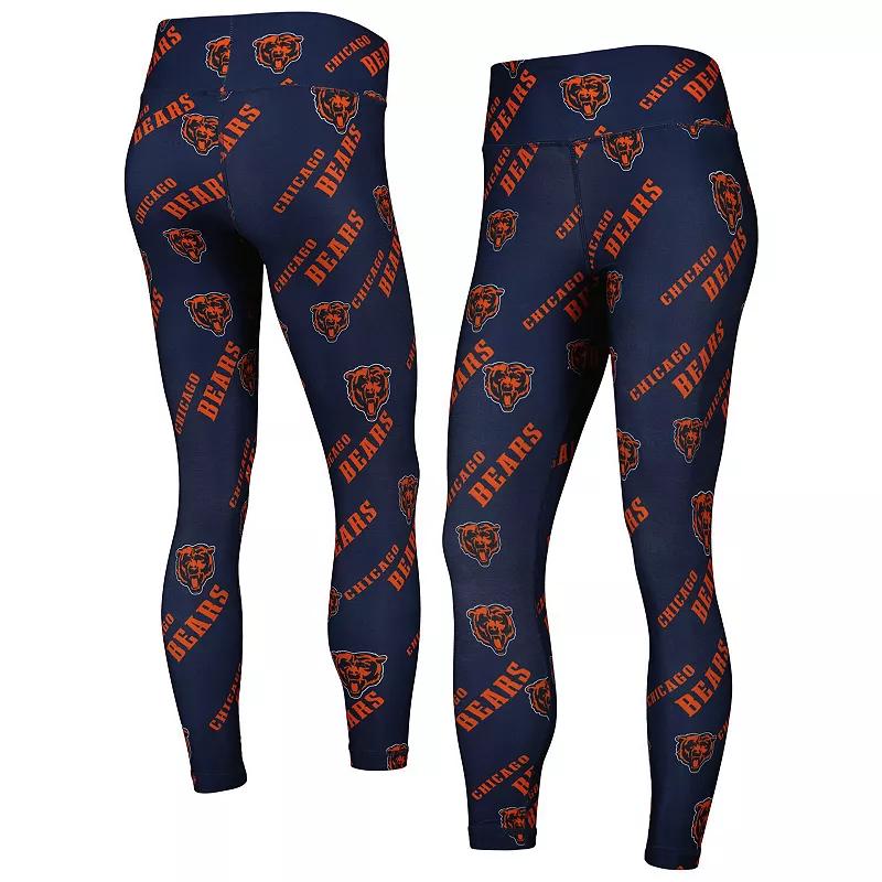 Women's Concepts Sport Navy Chicago Bears Breakthrough Allover Print Lounge Leggings,  Product Image