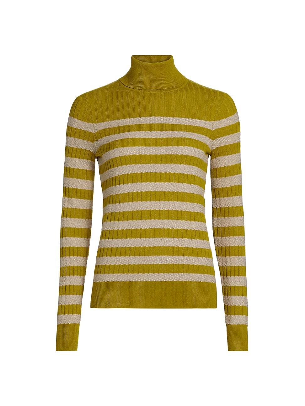 Womens Morrissey Striped Turtleneck Sweater Product Image