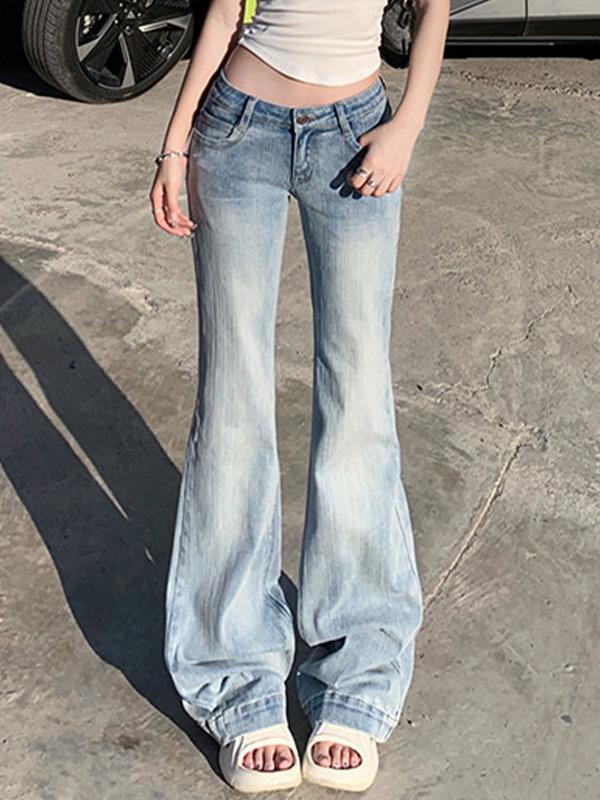 Vintage Personality Flare Jeans Product Image