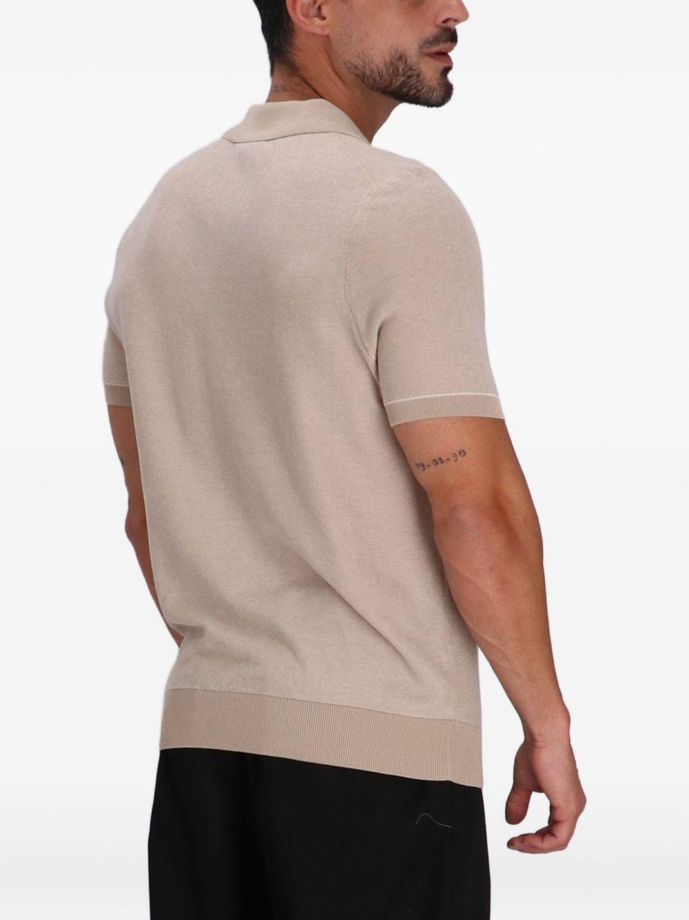 Johnny-collar T-shirt Product Image