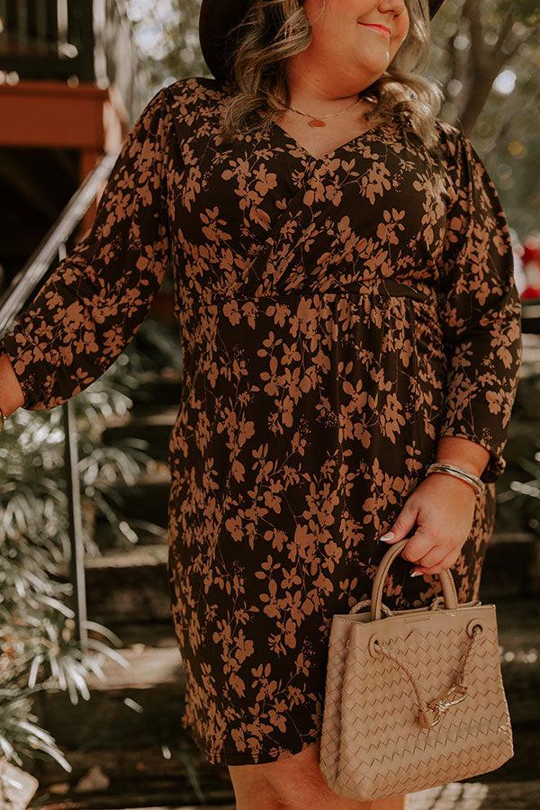 Maple Dreams Floral Mini Dress Curves Product Image