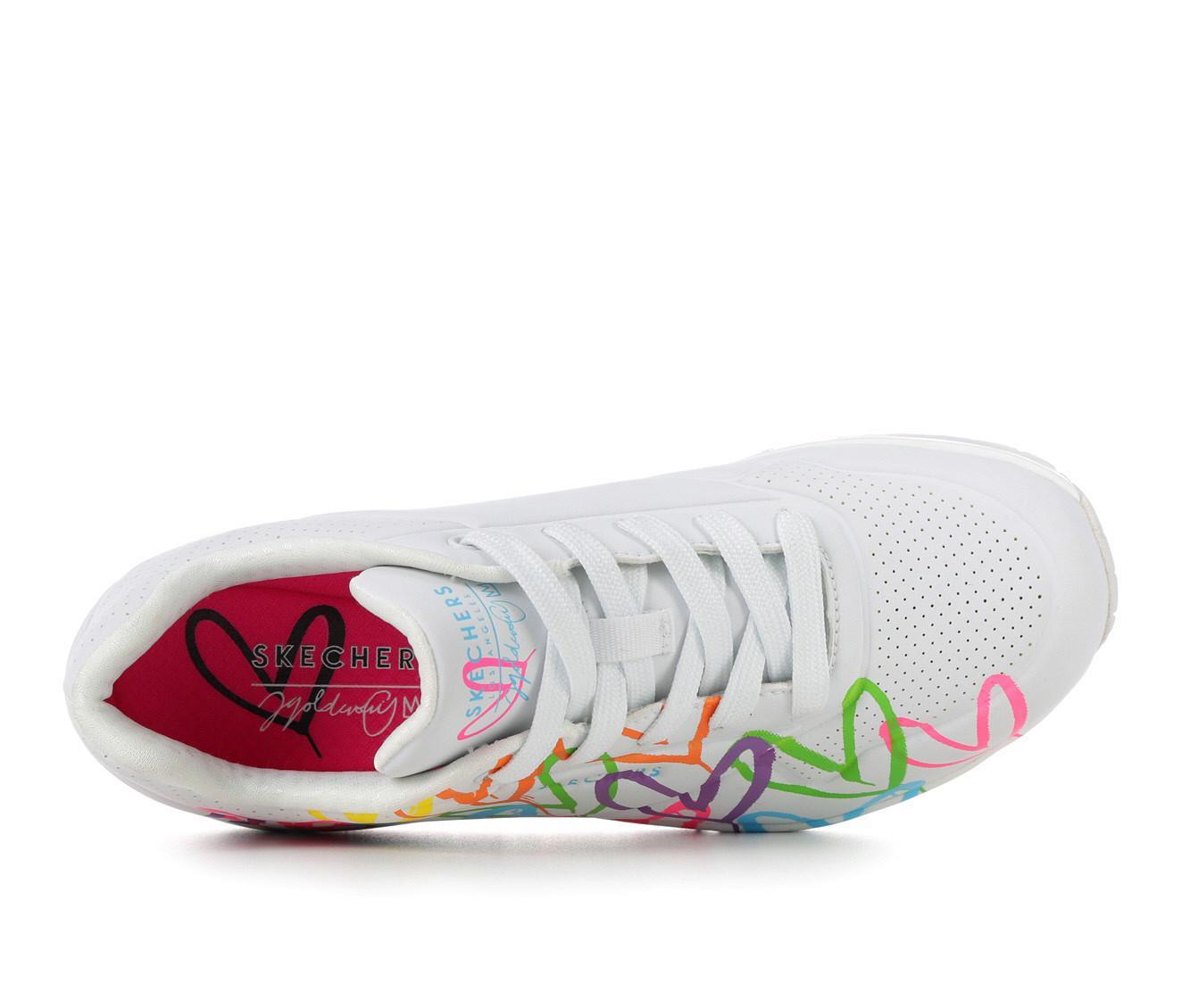 Women's Skechers Street Uno Highlight Love 177981 Wedge Sneakers Product Image