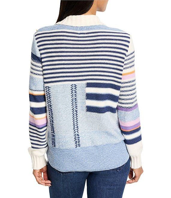NIC + ZOE Pattern Play Point Collar Neck Long Sleeve Cardigan Product Image