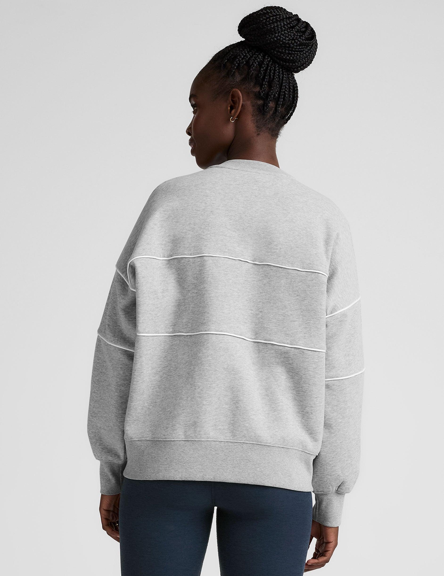 LuxeFleece Piper Boxy Sweatshirt Product Image