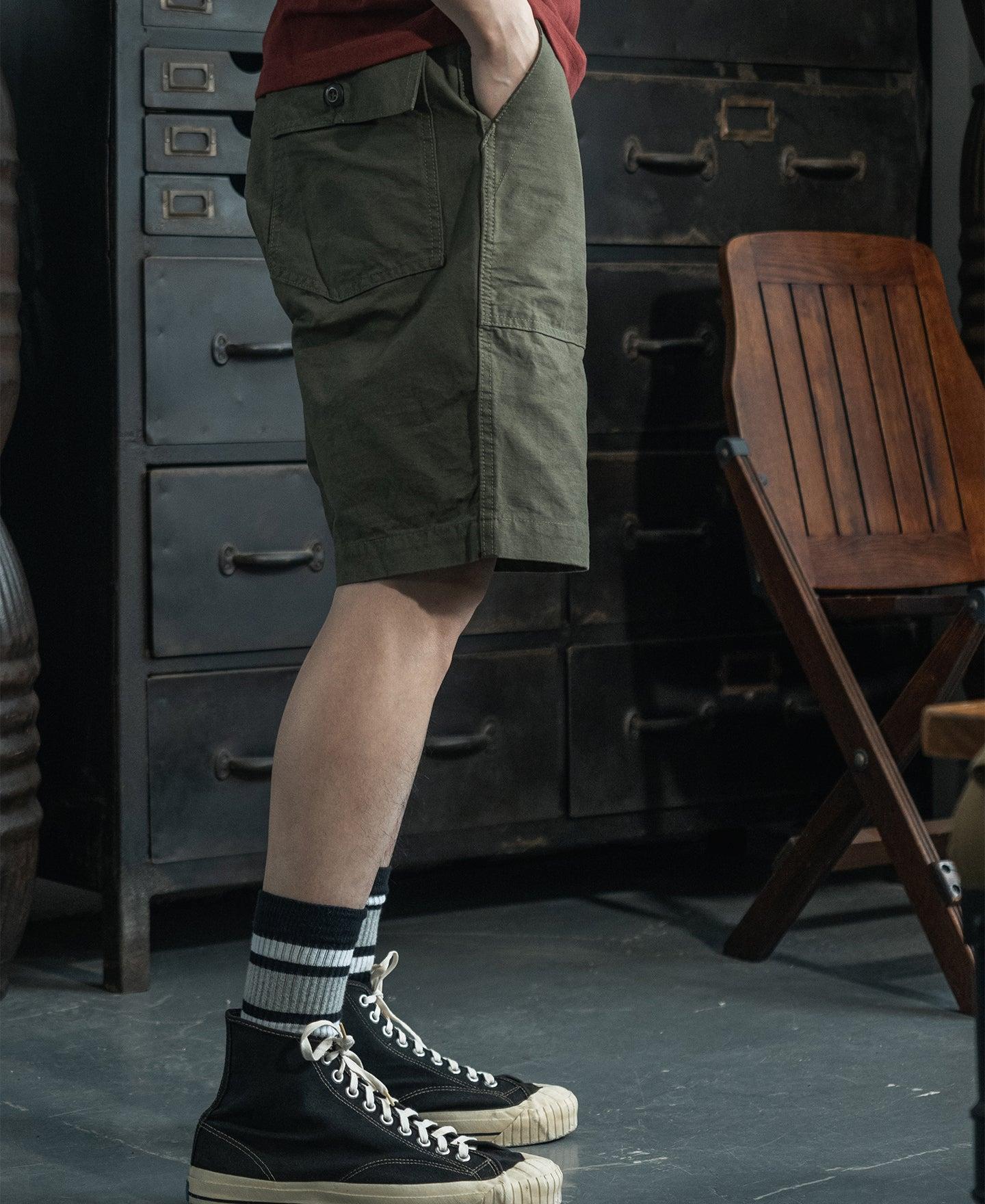 Vietnam War OG-107 Fatigue Utility Shorts - Olive Product Image