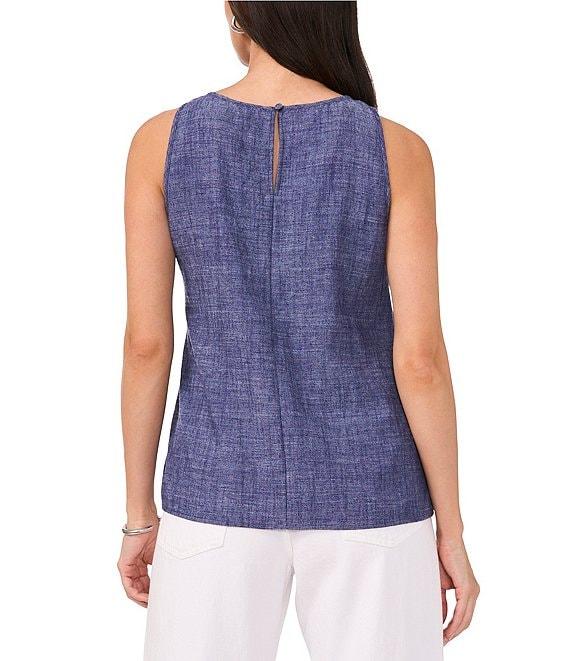 Vince Camuto Round Neck Sleeveless Tank Product Image