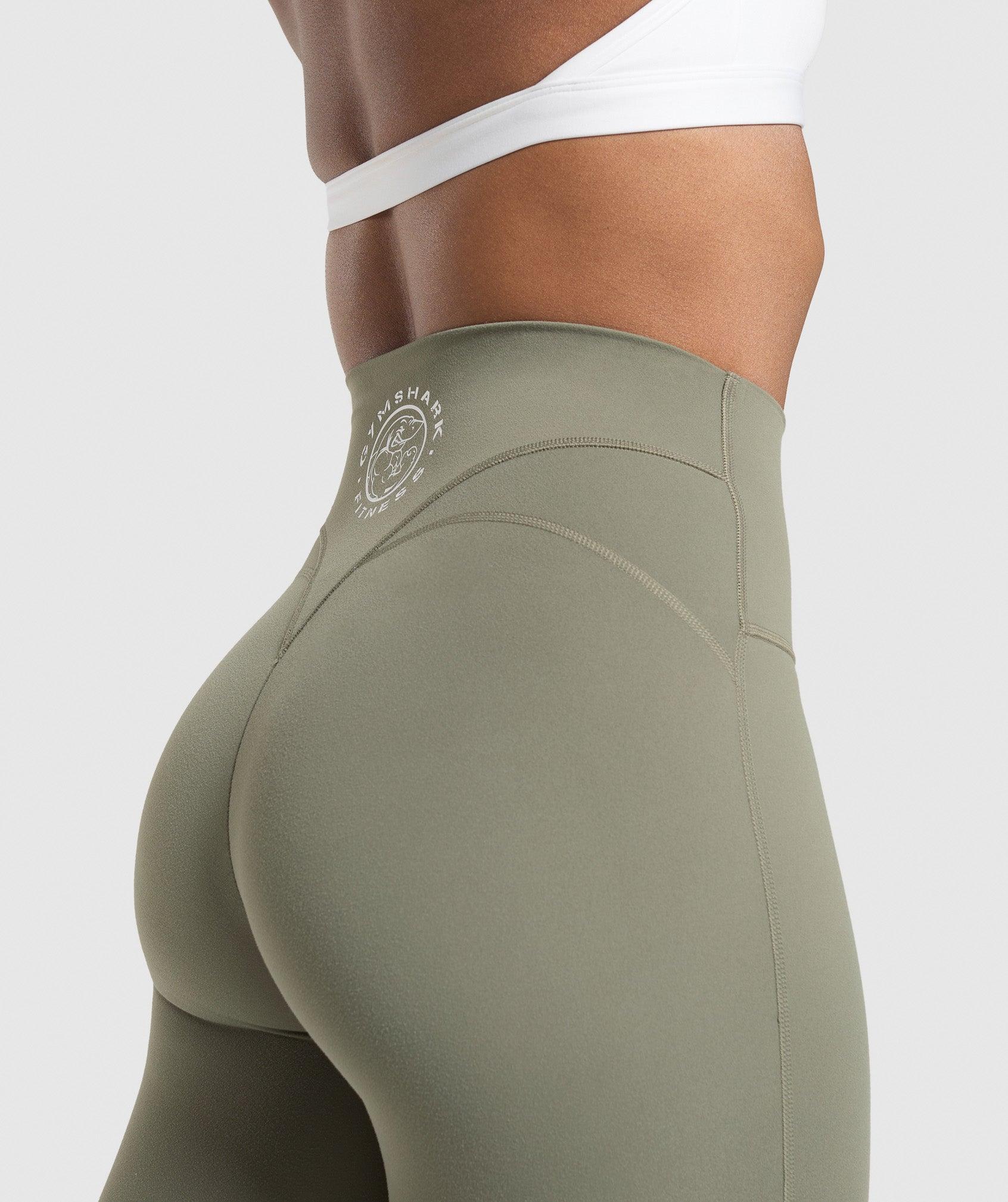 Gymshark Legacy Logo Leggings - Base Green Female Product Image