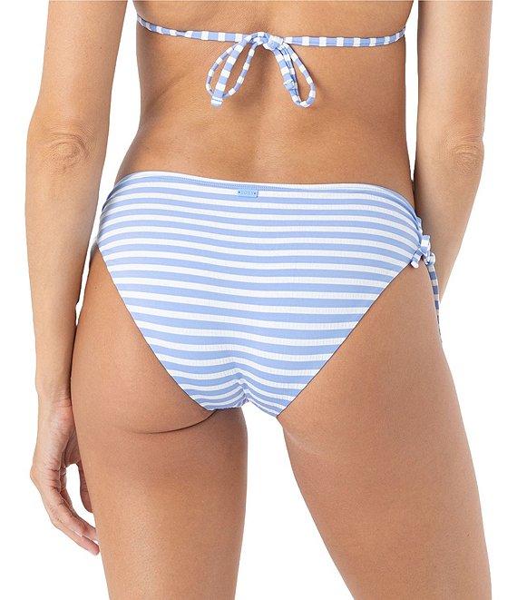 Roxy Pacific Coast Texture Rib Low Waist Lace-Up Hipster Swim Bottom Product Image