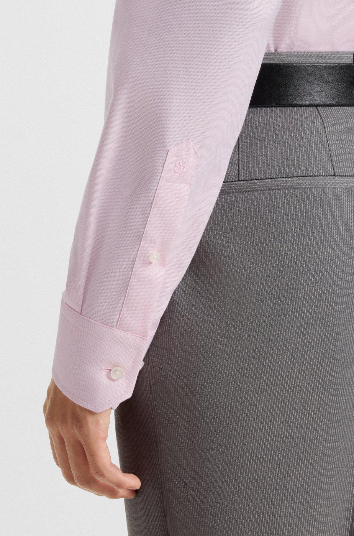 Regular-fit shirt in wrinkle-resistant Oxford cotton Product Image