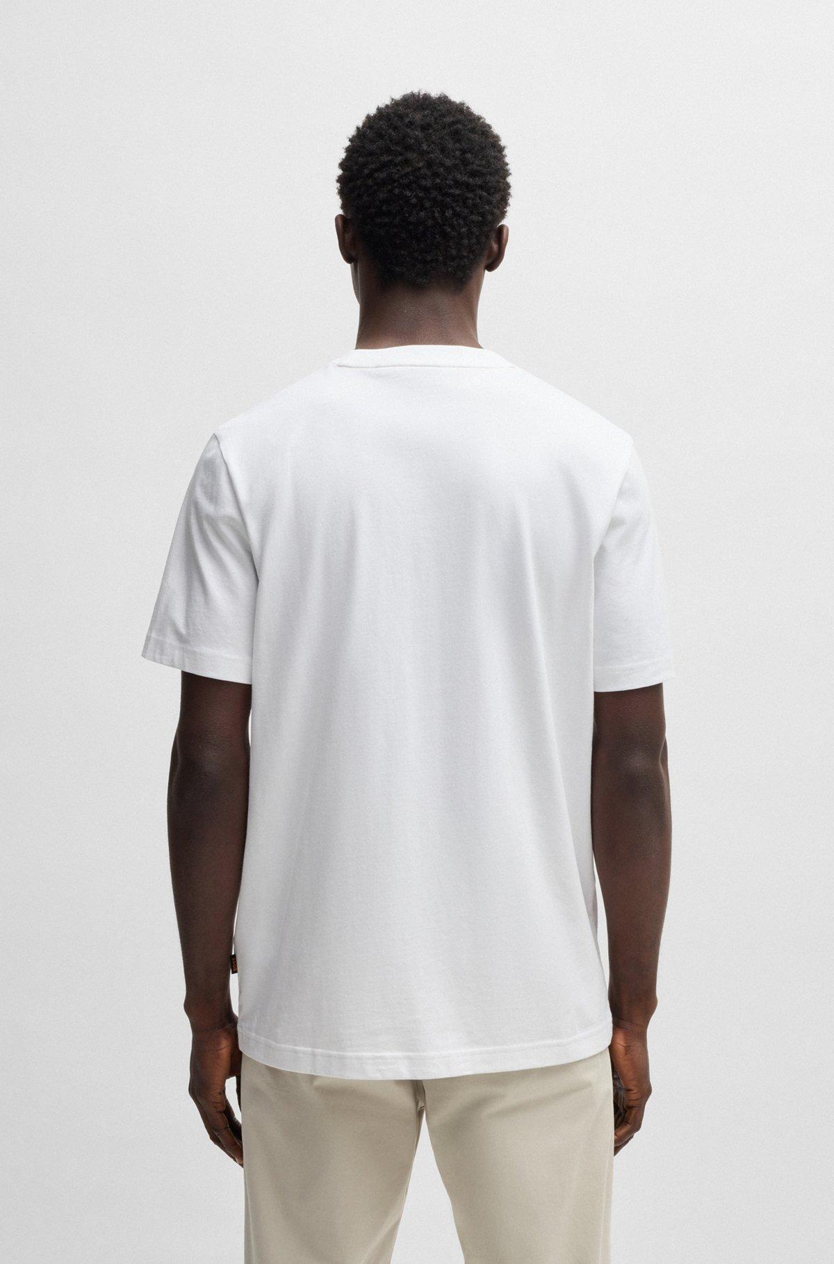 Crew-neck T-shirt in cotton with seasonal artwork Product Image