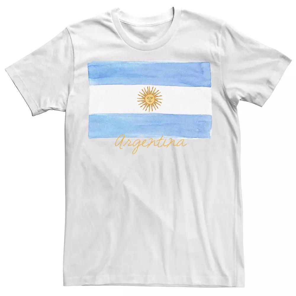 Men's HHM Watercolor Argentina Flag Tee,  Product Image