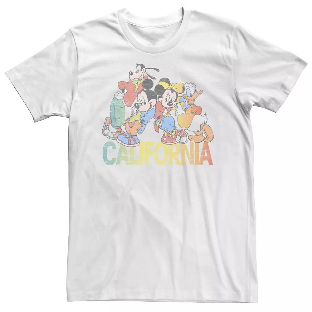 Big & Tall Disney Mickey & Friends California Group Shot Tee, Men's,  Product Image