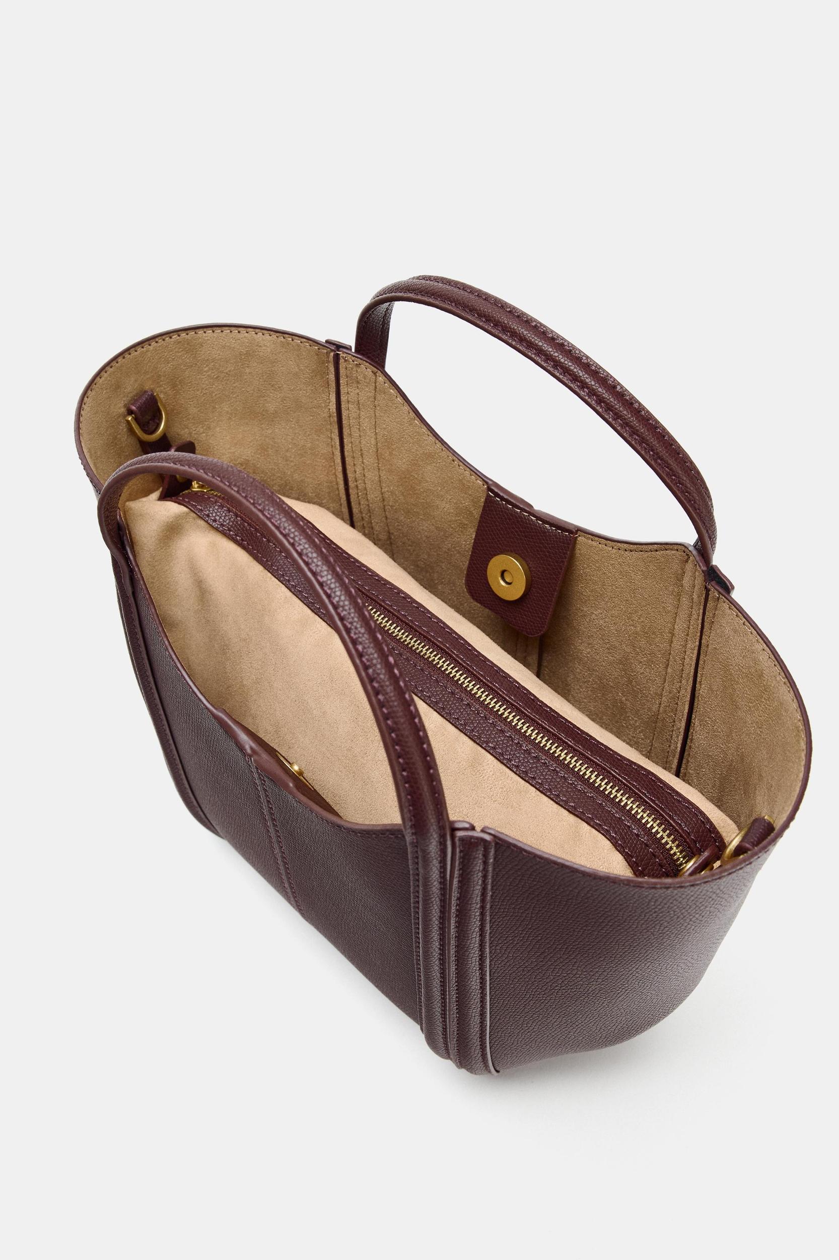 TOPSTITCHED MINI CITY BAG Product Image