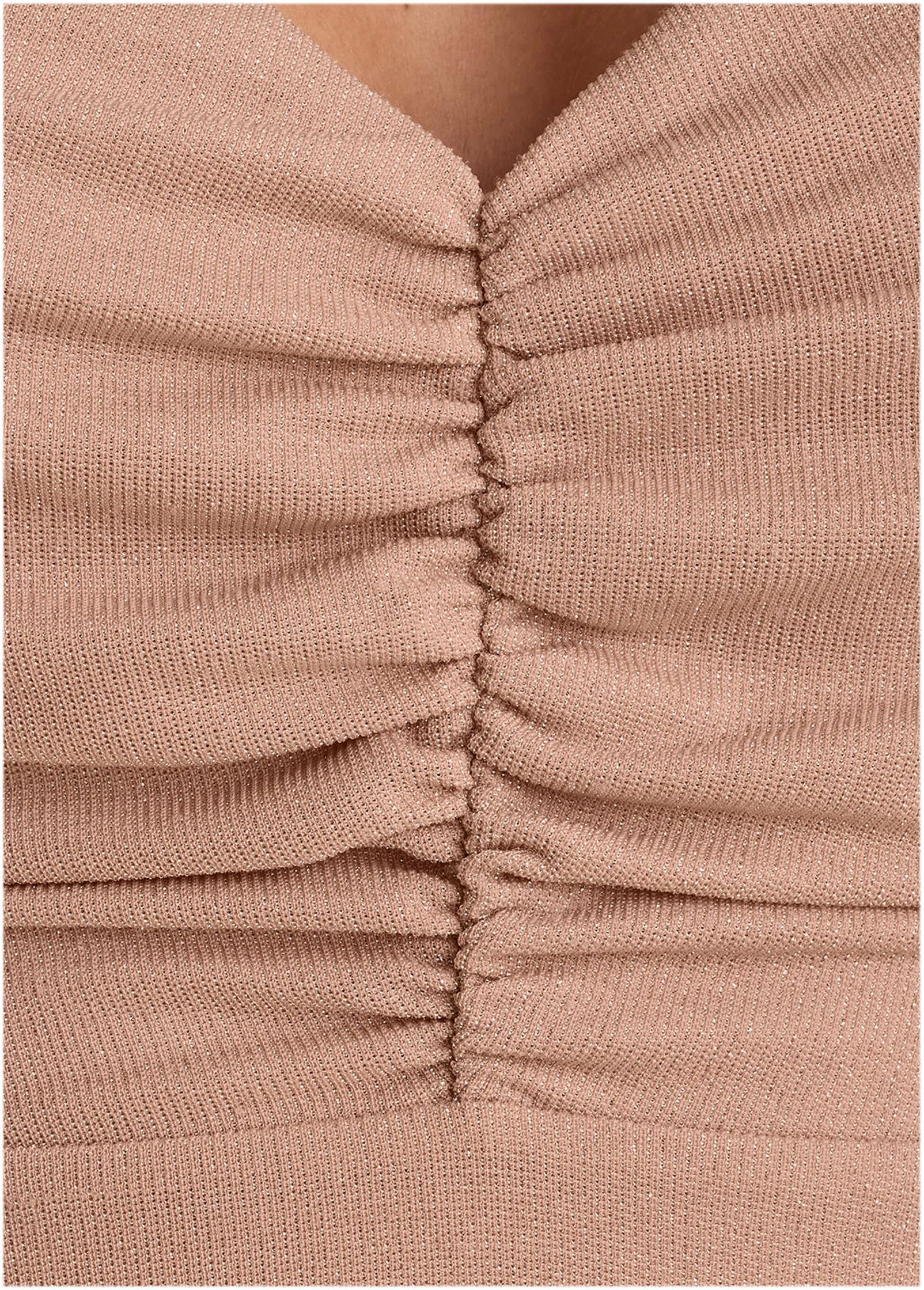 Glitter Mini Dress - Champagne Blush Product Image