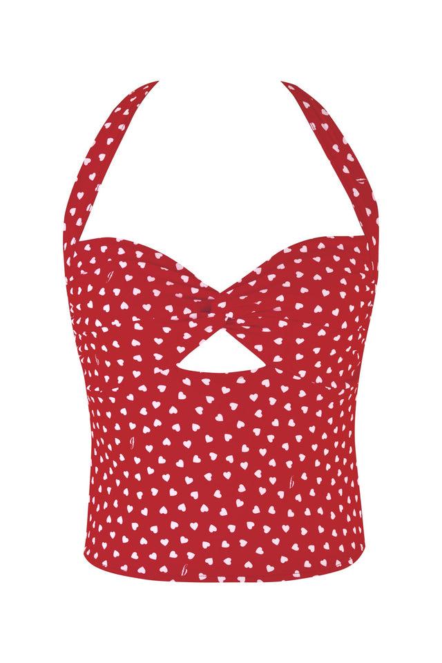KAYA TOP - RED : RED HEARTBEAT Product Image