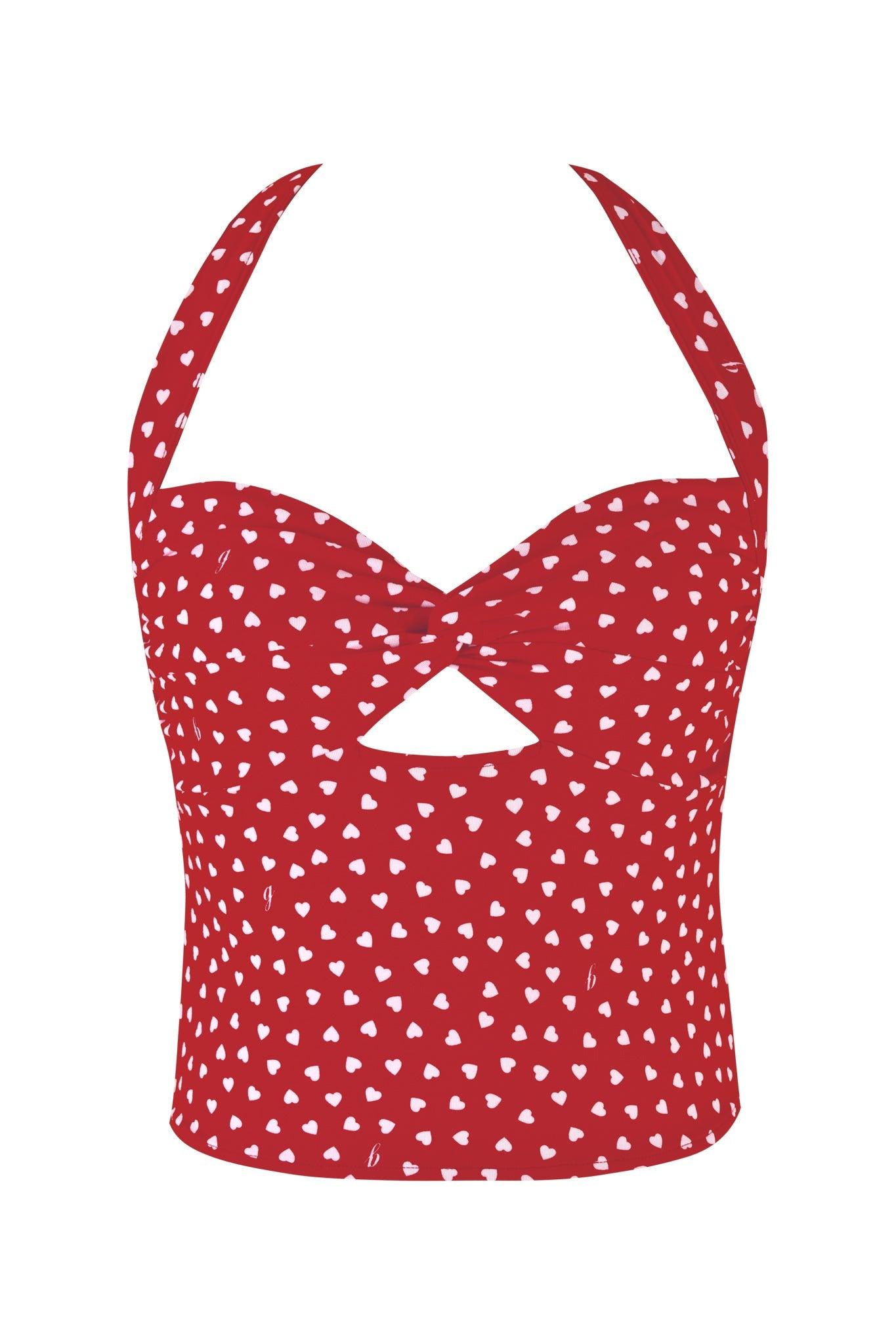 KAYA TOP - RED : RED HEARTBEAT Product Image
