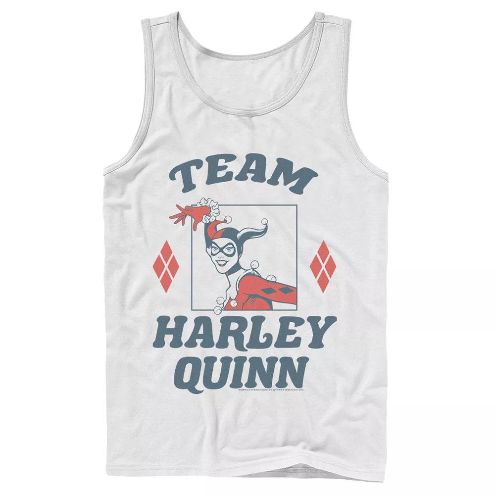 Men's Batman Team Harley Quinn Vintage Portrait Tank Top,  Product Image