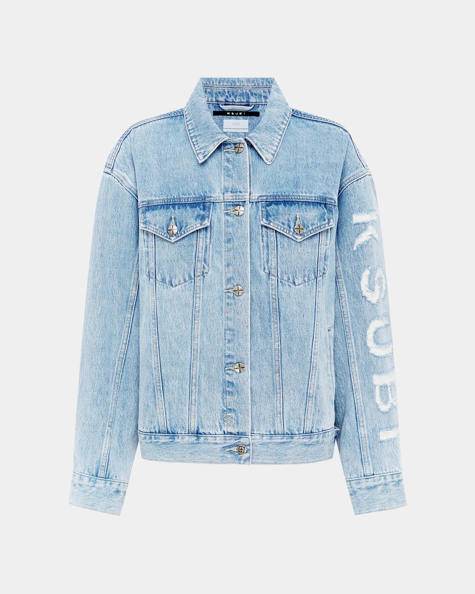 OVERSIZED JACKET TORN UP Female Product Image