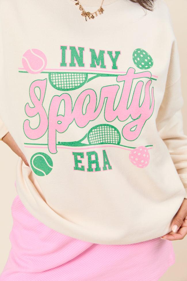 In My Sporty Era Cream Graphic Sweatshirt Product Image