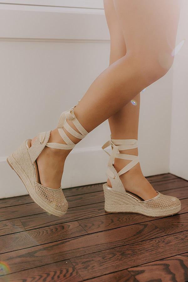The Daniela Lace Up Wedge Product Image