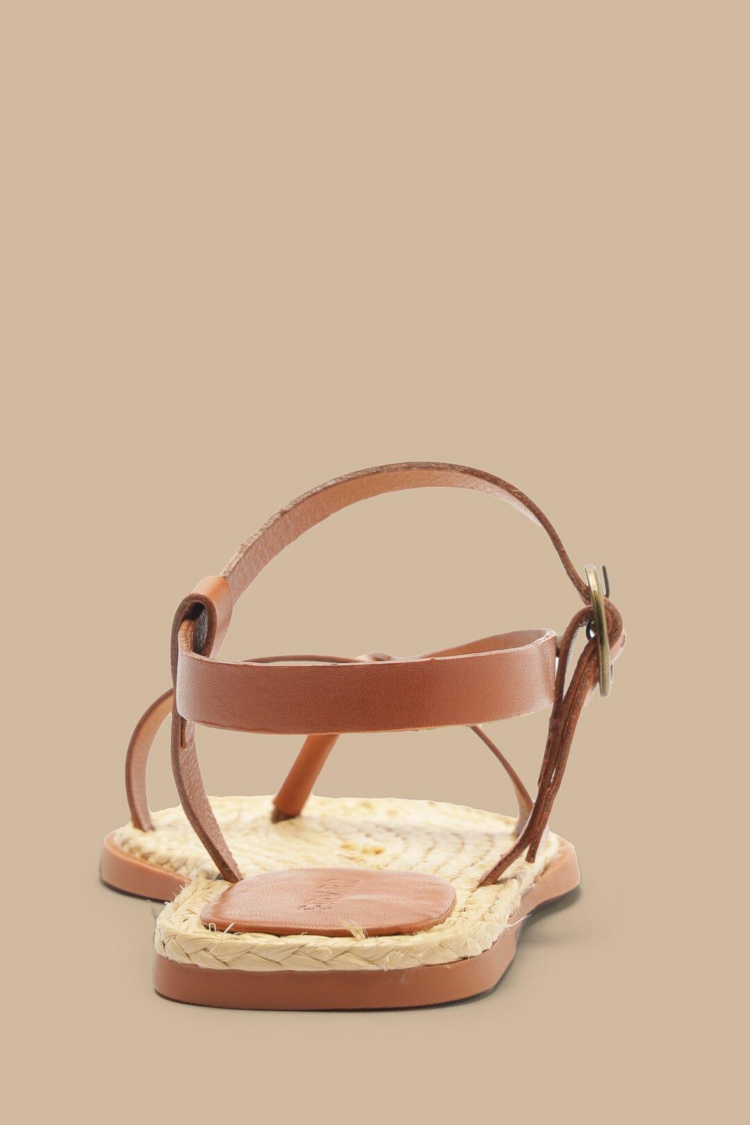 Camel Cross Strap Sandal Product Image