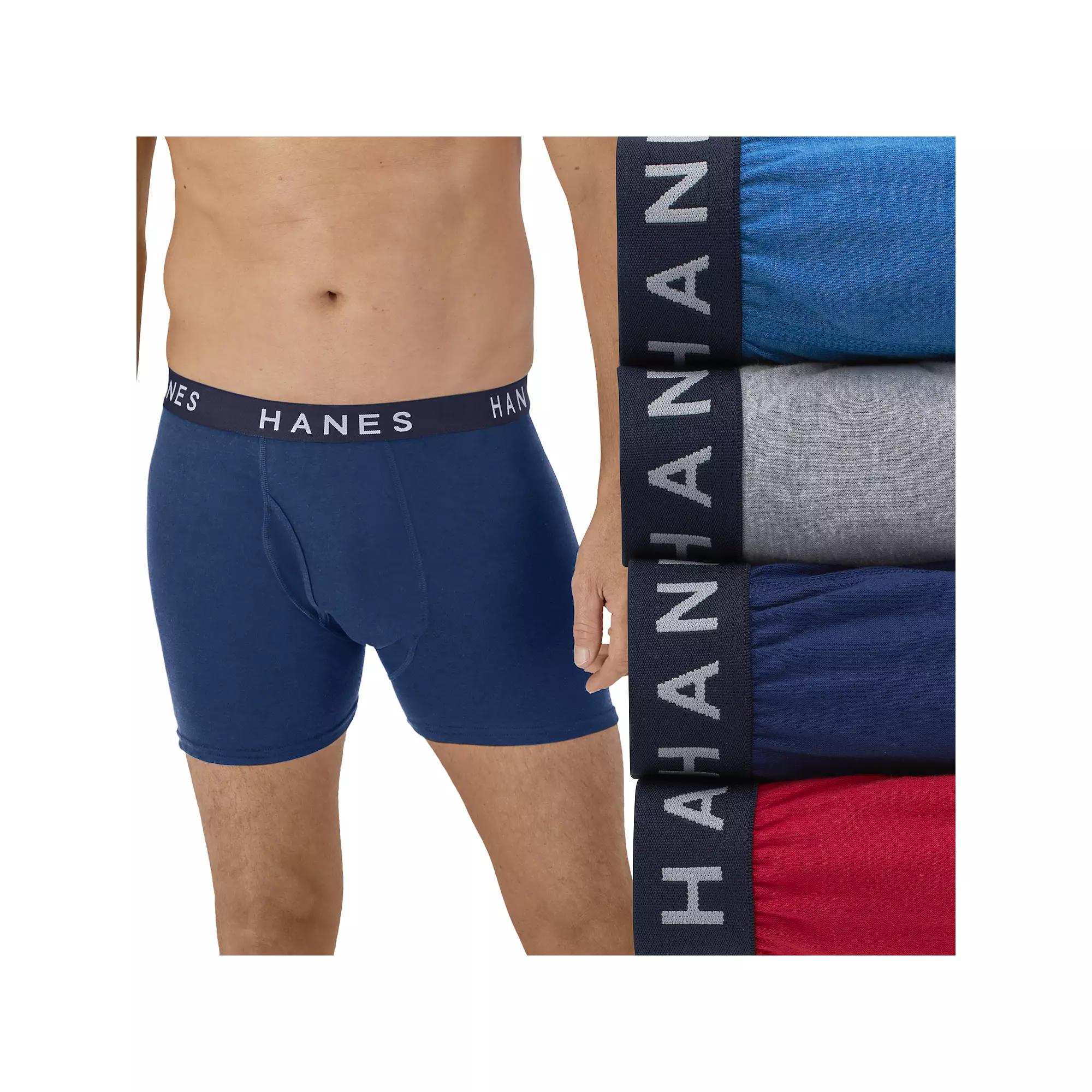 Men's Hanes® 4 Pack Ultimate ComfortBlend Boxer Brief Underwear,  Product Image