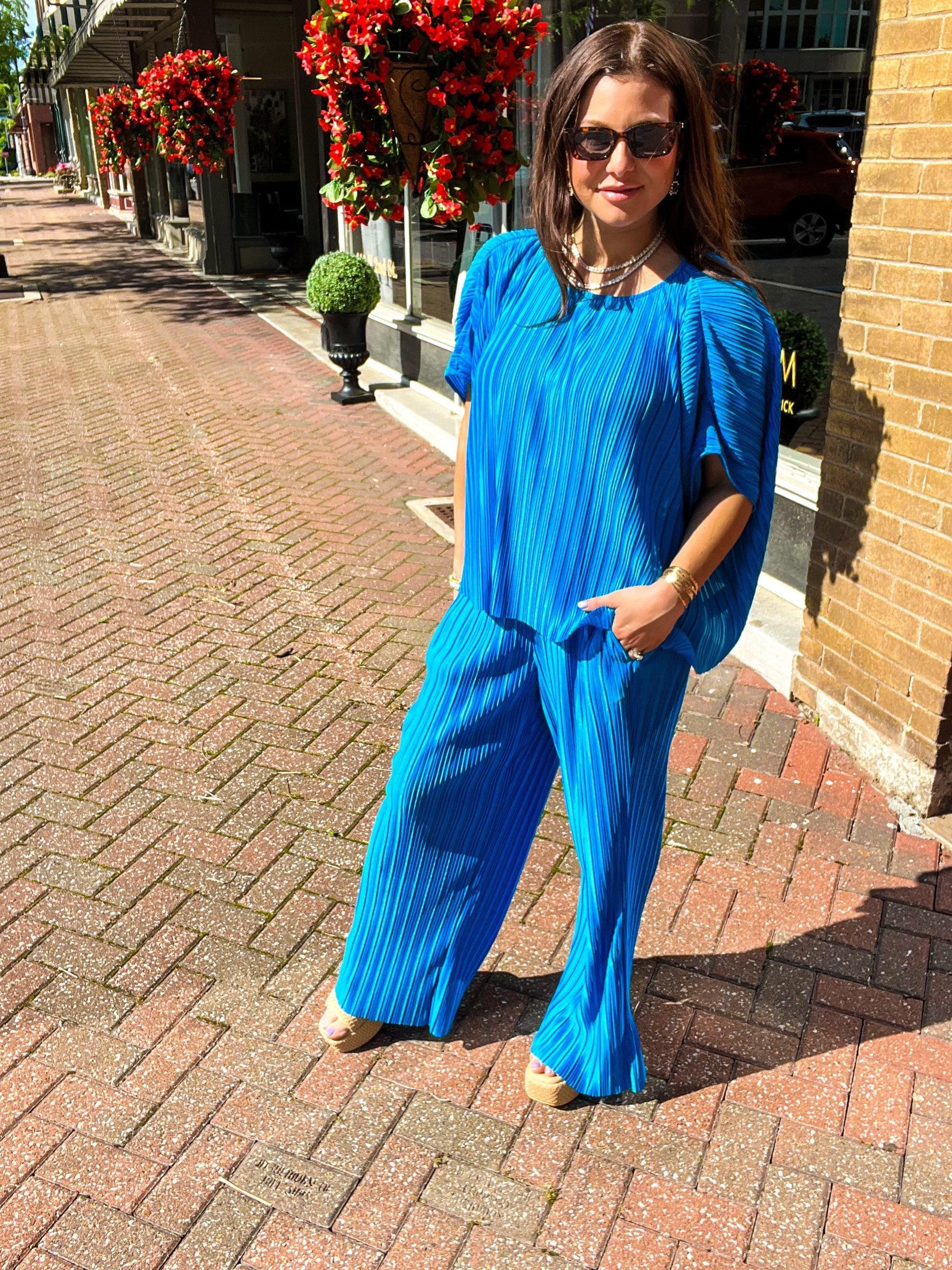 Prissie Pleated Pant Set Product Image