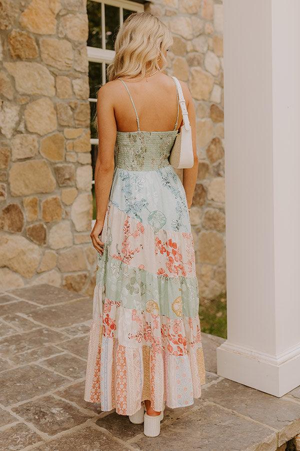 Whisk Me Away Floral Tiered Maxi Dress Product Image