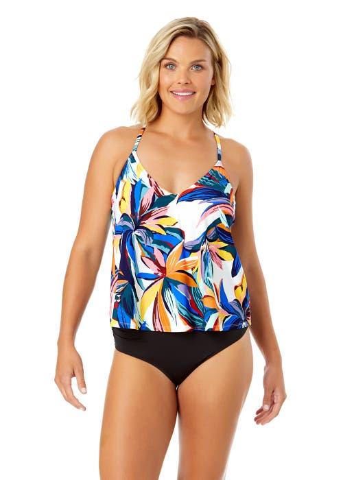 Anne Cole Women's Riviera Floral Easy Triangle Tankini Swim Top Product Image