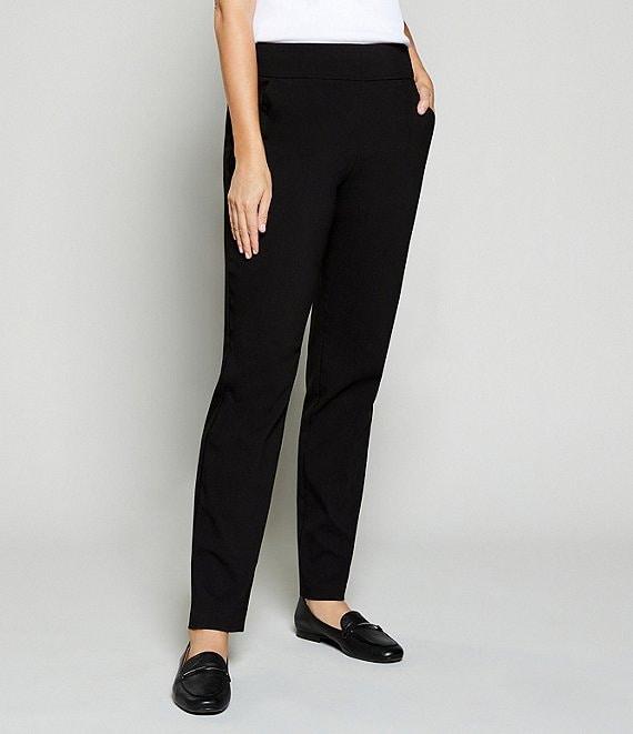 Allison Daley Petite Size Stretch Pull-On Straight Leg Pants Product Image
